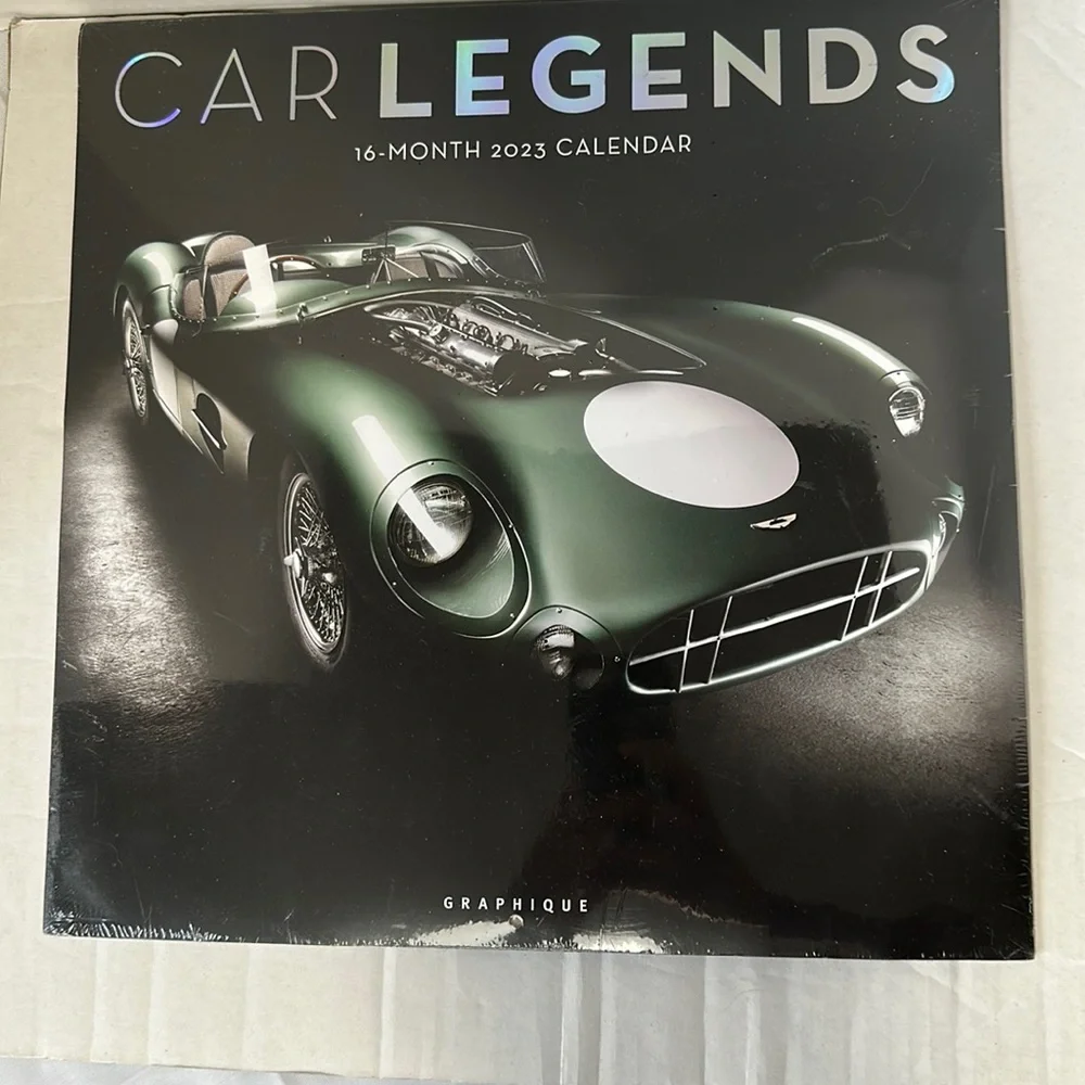 Car Legends 16 Month 2023 Calendar Sealed